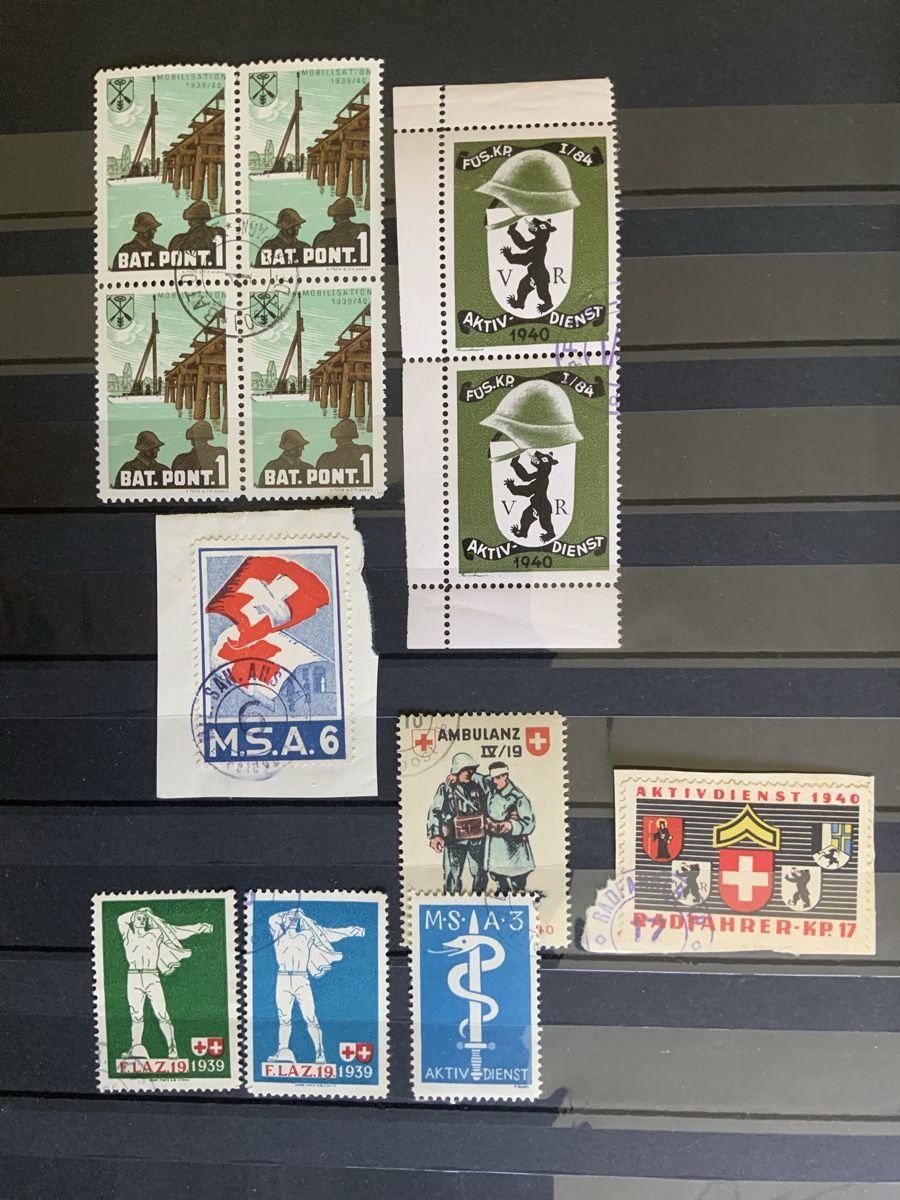 Alle Briefmarken: Soldatenmarken – Gebraucht aus Binningen von chr_cr5n