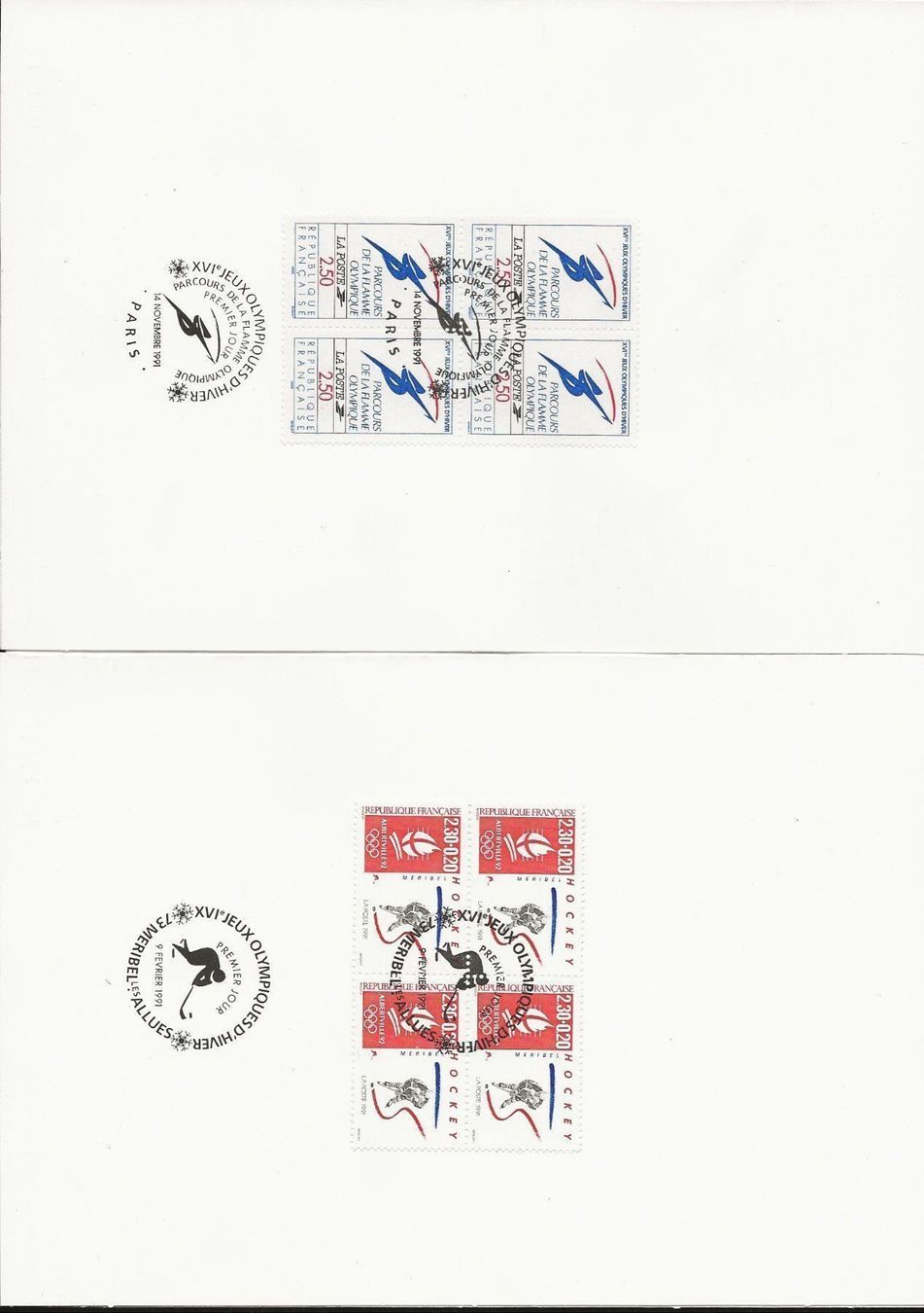 Tampons: JO Alberville 92 feuillets blocs de 4 – Neuf (Voir description) à Sion par PierreP01 2