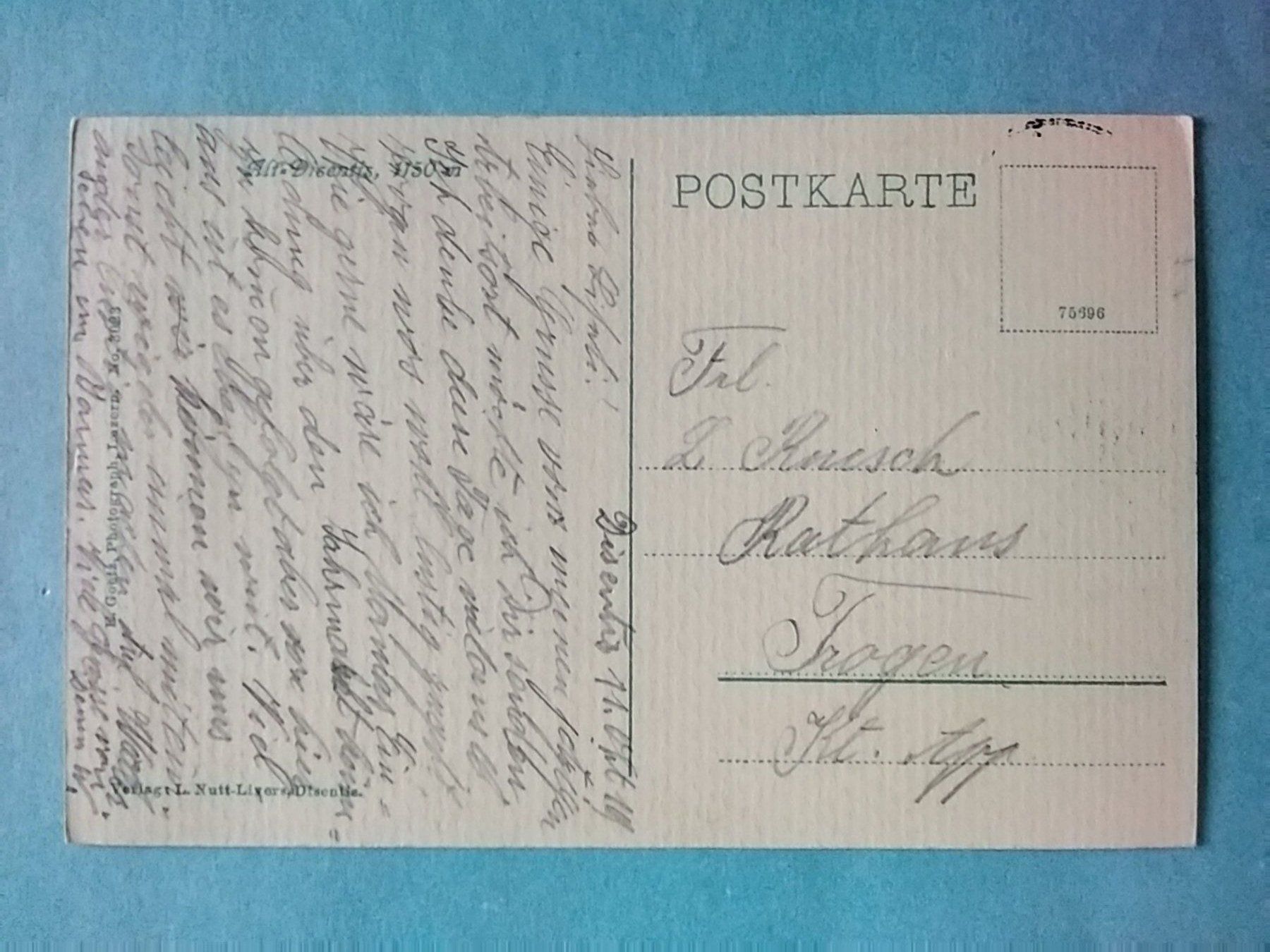 Ansichtskarten: GR Alt Disentis – Gebraucht aus Appenzell von lama19 1