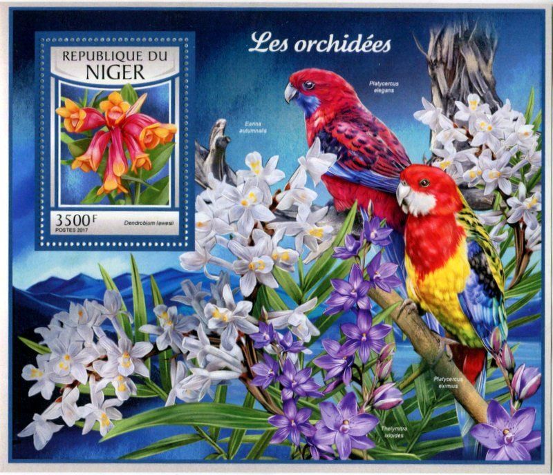 Tous les timbres: Block "Papageien". Niger – Neuf avec emballage d'origine à Basel par Butsch5