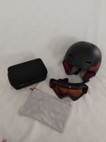 Skihelm RED mit Skibrille Electric in schwarz rot