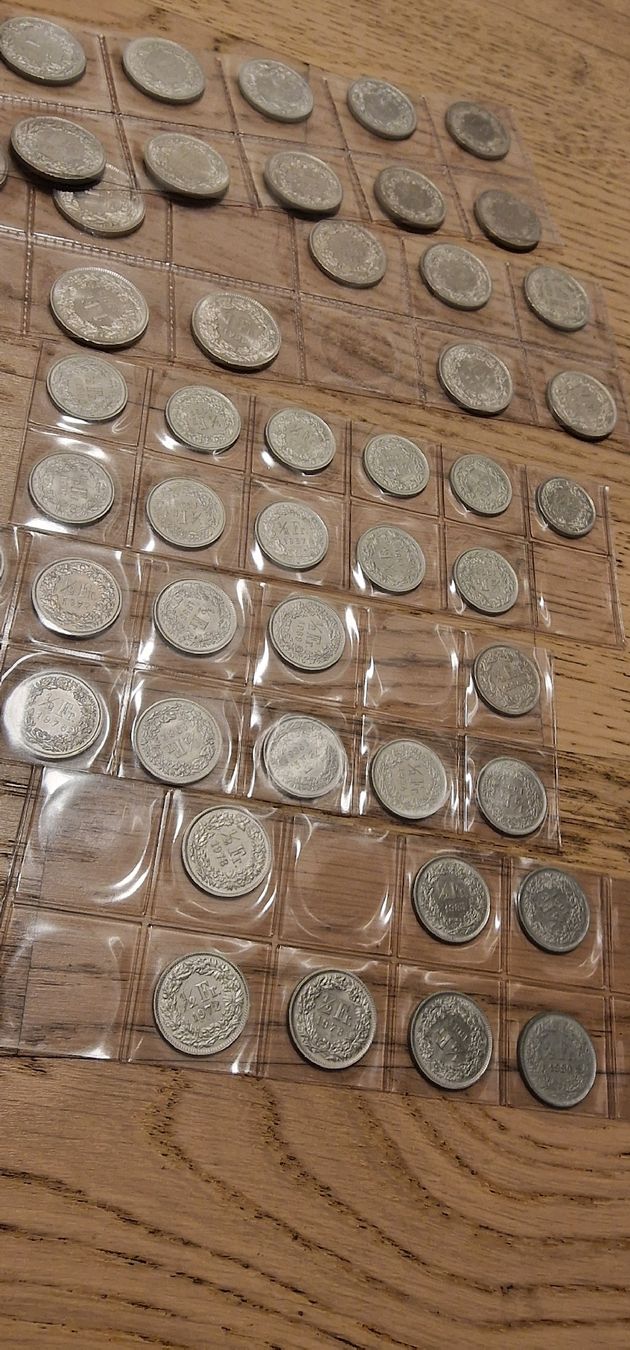 Alle Münzen: 21x 1.- schweizer münzen / 18x 50Rp. – Gebraucht aus Arbon von sar_l7ll 4