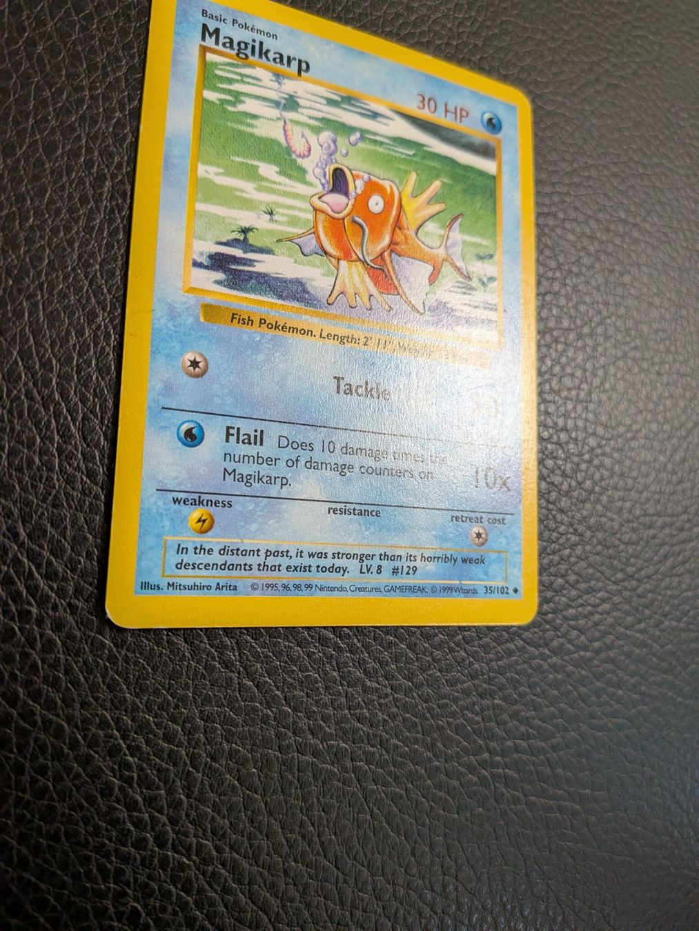 Pokémon Sammelbilder & Trading cards: 1999 Base Set Shadowless Magikarp 35/102 Ab 1 – Gebraucht aus Paradiso von Pkmn10 1