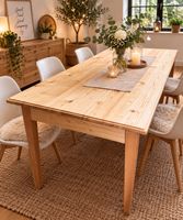 Antiker Biedermeier Esstisch Tannenholz