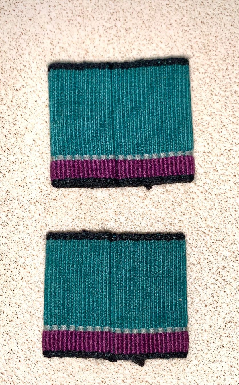 Schweizer Armee Uniformi: Schweizer Armee 2 Achselschlaufen / Achselpatten Versorgung – Usato da Biel/Bienne venduto da Oldradio 1