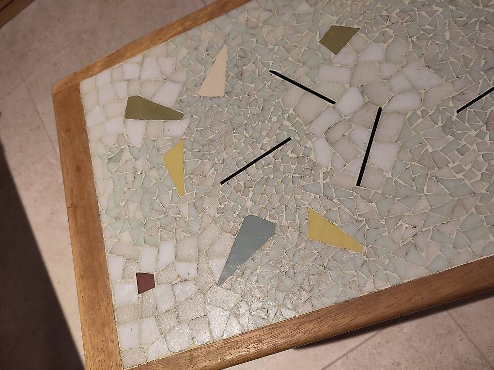 Tische: Table basse danoise vintage marqueterie – Gebraucht aus Lausanne von heyval 1