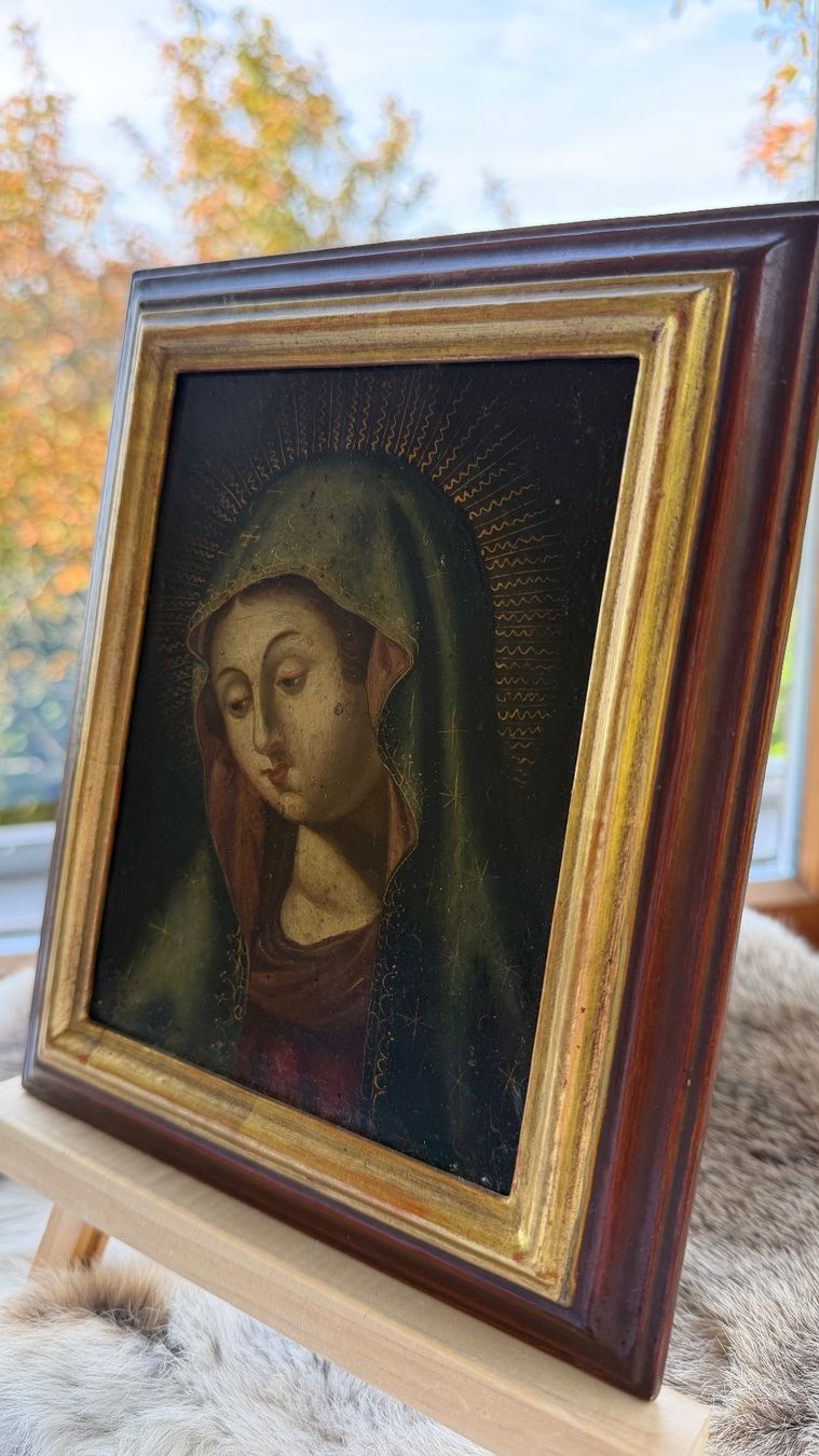 Gemälde: Antikes Madonna Heiligen Bild – Gebraucht aus wettswil von hal_gq7c 2