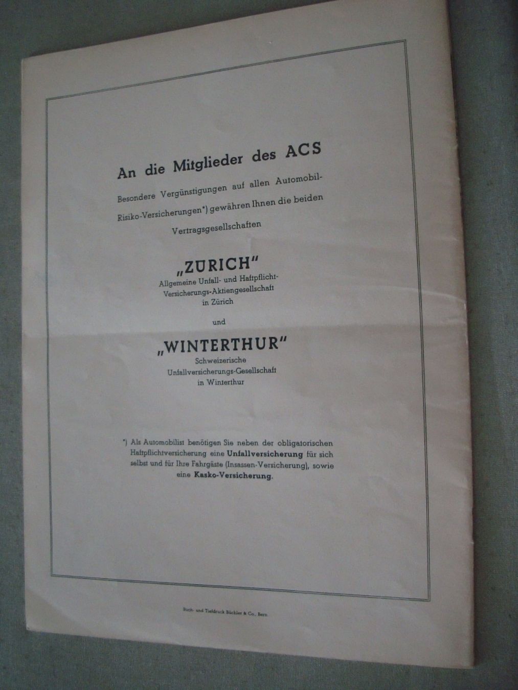 Revues & Magazines: Zeitung - Auto - ACS - 1939 - Heft Nr. 18 – D'occasion à Neuenegg par flohcante 7