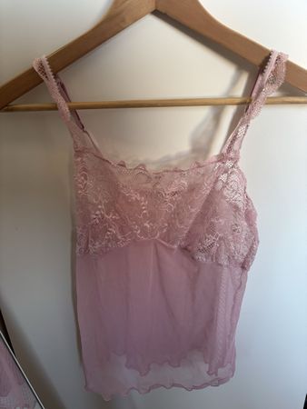 Top Spitze Rosa Grösse S