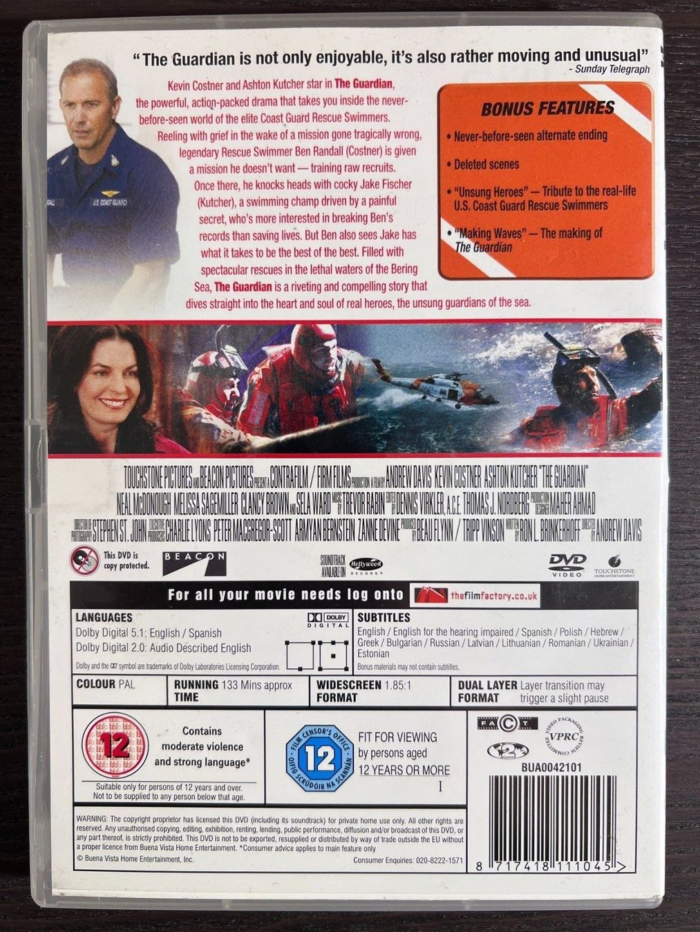 Tutti i DVDs: The Guardian ( Englisch , Spanisch ) – Usato da Zürich venduto da FilmFreunde 1