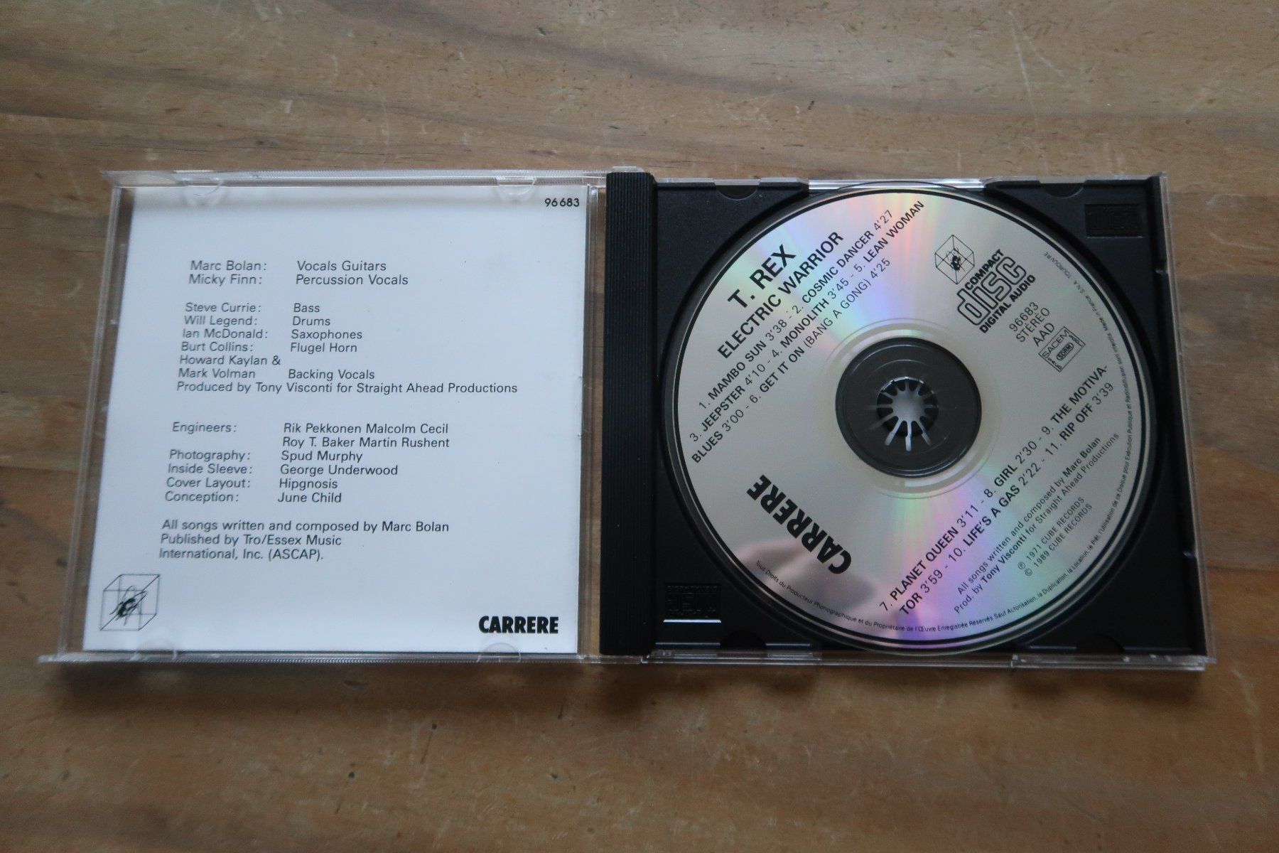 CD: T. REX - ELECTRIC WARRIOR - CD – Usato da Basel venduto da Patiscat 3