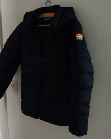 Benetton Steppjacke Dunkelblau Grösse L Damen (klein geschni
