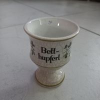 Antike Porzelan Tasse mit Aufschrift "Betthupferl", Top