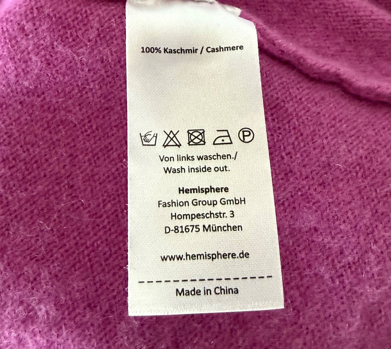 Hemisphere Pulls & Sweat-shirts: Kaschmir Pullover Hemisphere  V-Ausschnitt Rosa Gr. S – D'occasion à Weiningen ZH par san_7hsm 3