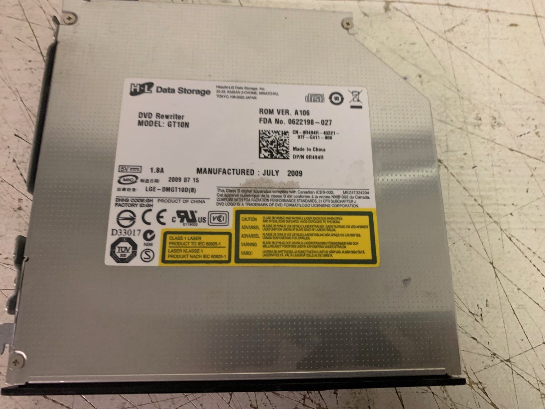 PC: H-L Data Storage DVD Rewriter Model GT10N – Usato da Emmen venduto da newdeal1970