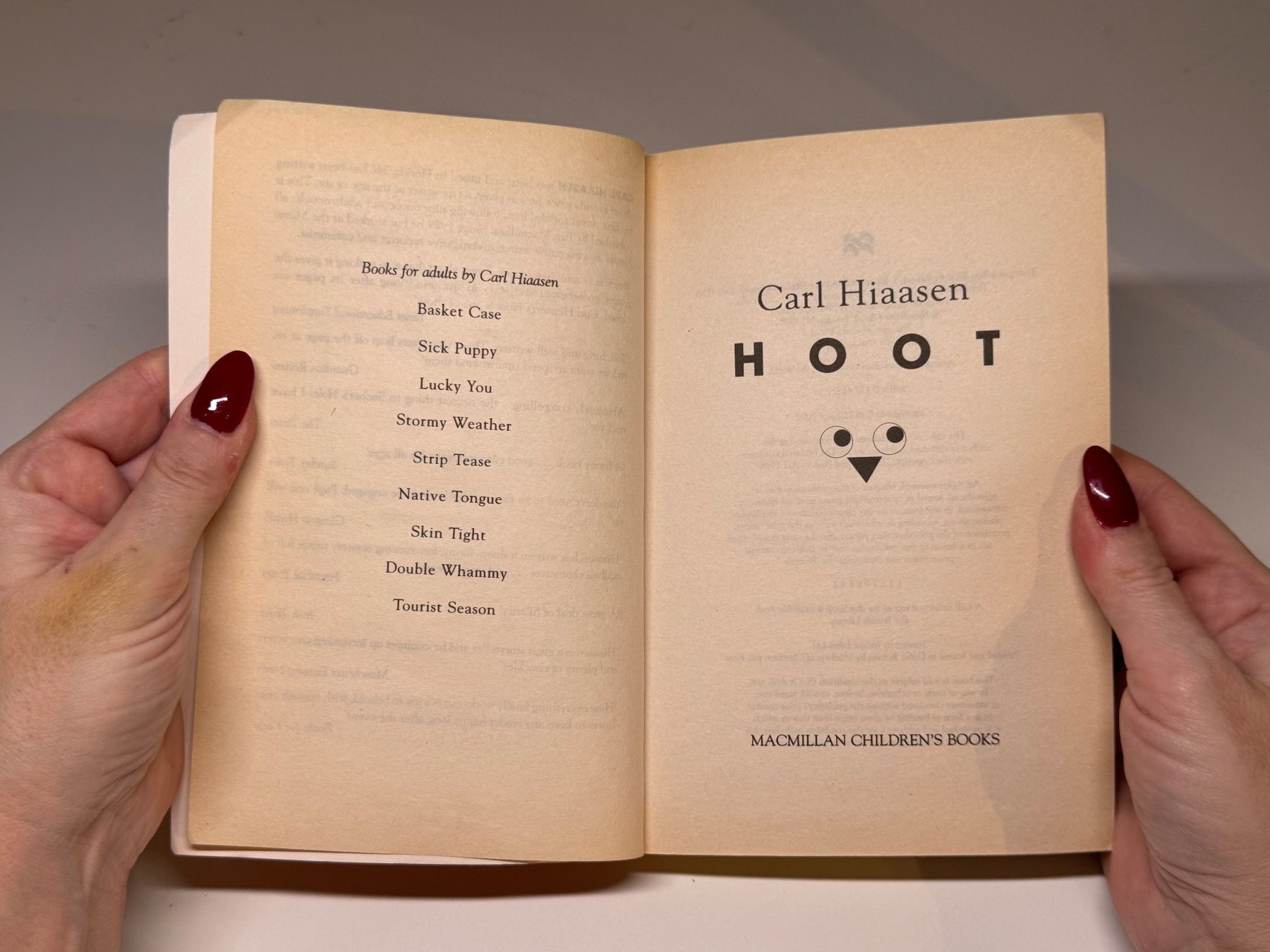 Libri: NOVEL: Carl Hiaasen, Hoot – Usato da Grosswangen venduto da English_books 2