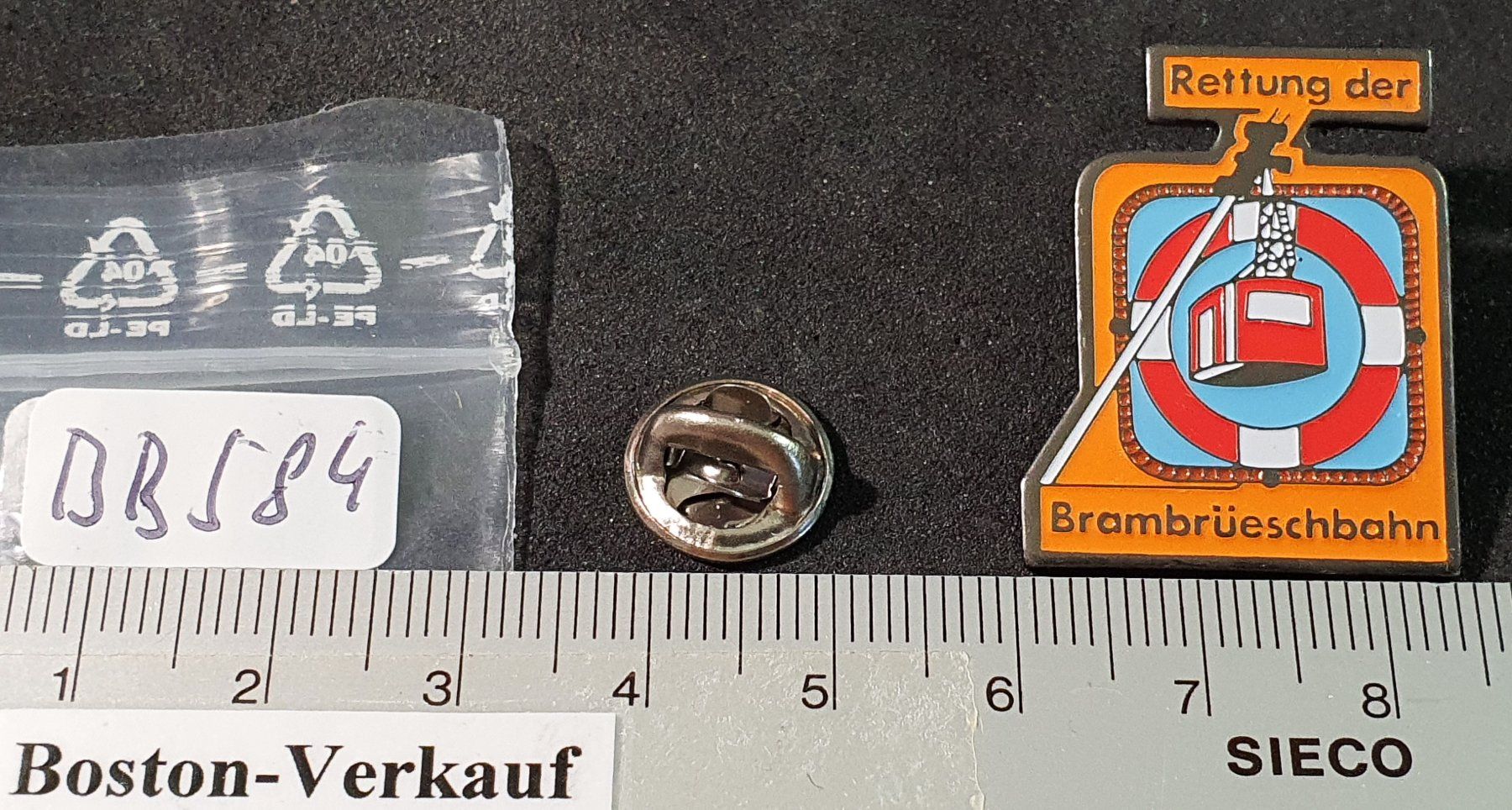 Placchette & Badge: BB584 - Pin Rettung der Brambrüeschbeahn / Gondel – Usato da Reinach BL venduto da Boston-Verkauf 1