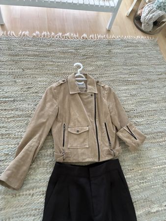 Lederjacke Bershka echt Leder beige. Gr. S. Top Zustand 