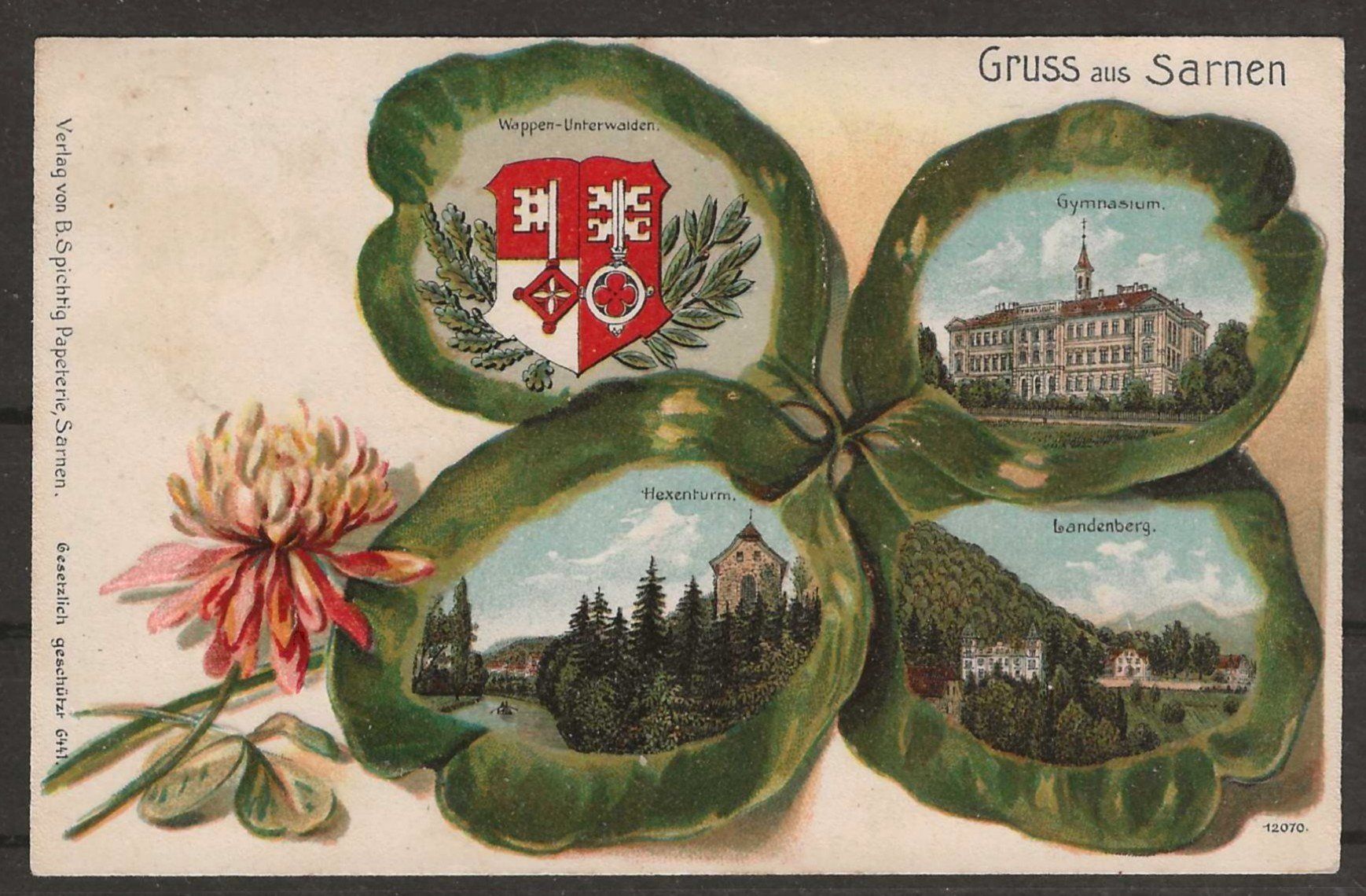 Cartes postales: 1904 : Ansichtskarte  " Gruss aus Sarnen " – D'occasion à Gümligen par Geniusbuy