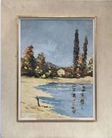 Otto Nussbaumer * XX Jh * Landschaftsgemälde * Öl auf Papier