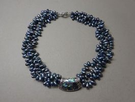 Perlen Collier - 925er Silber