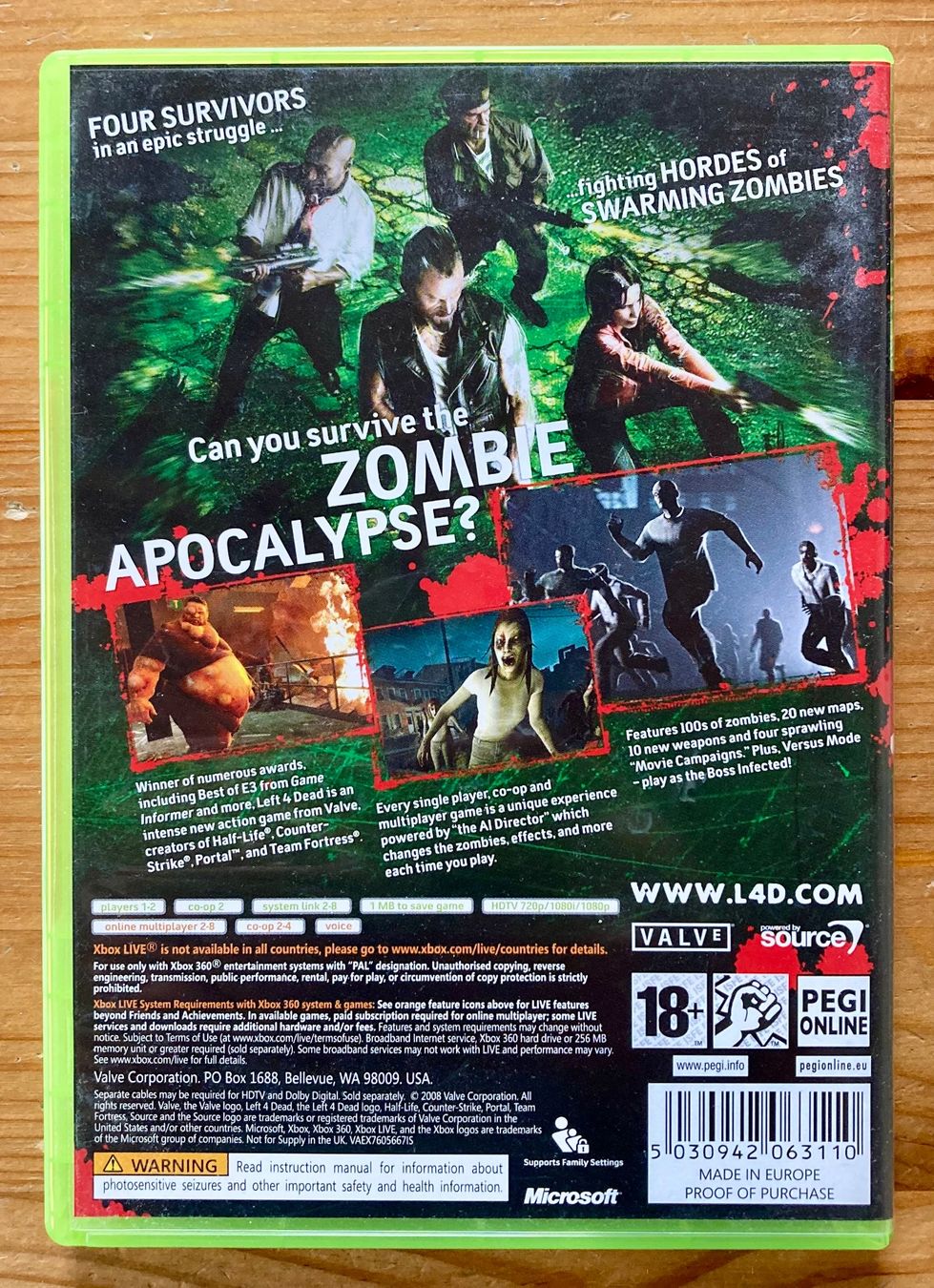 Microsoft Giochi: Left 4 Dead (NEU) - Xbox 360 – Nuovo (secondo la descrizione) da Zürich venduto da Djmotionch 3