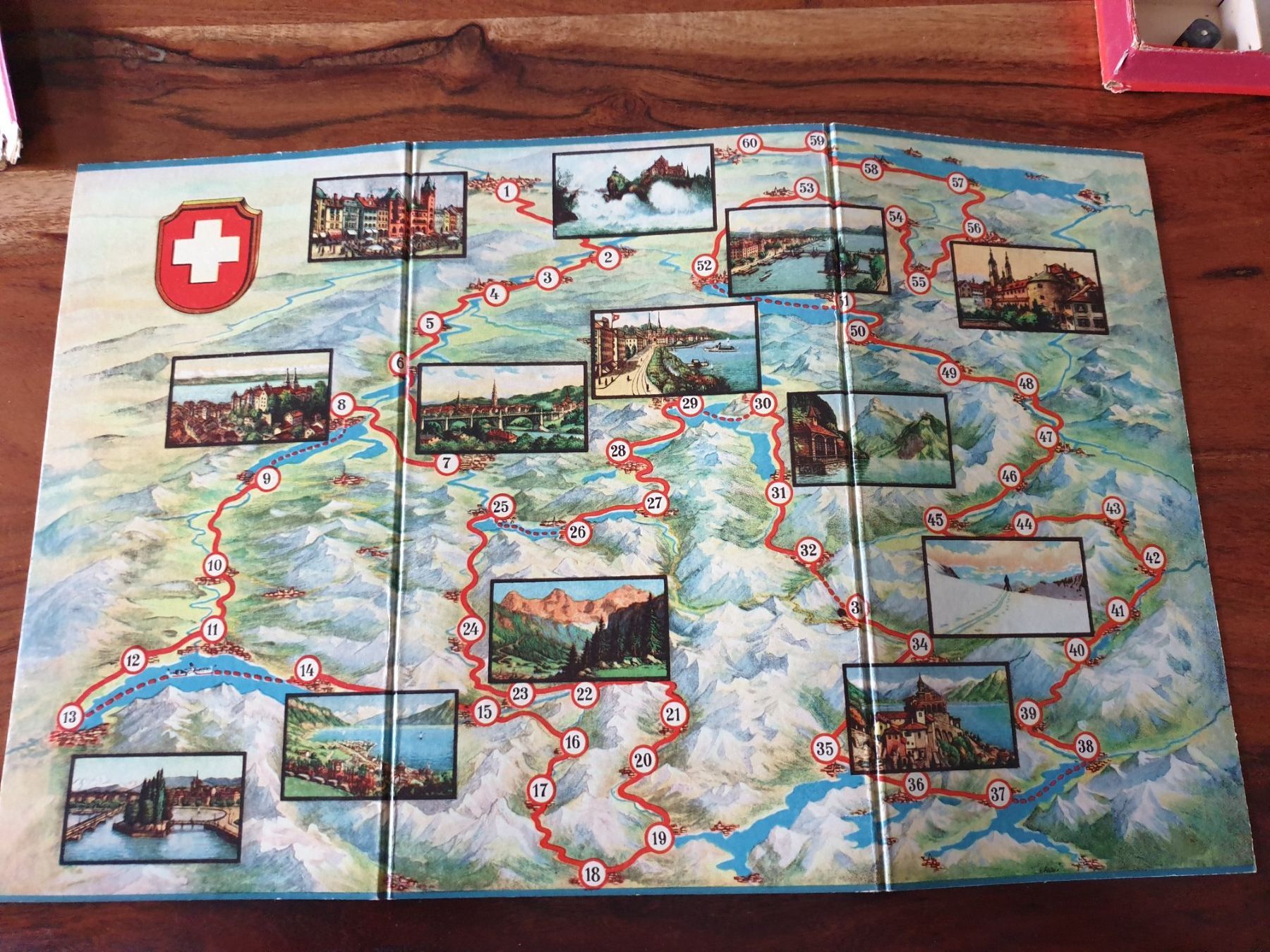 Giochi: Schweizer Reise / Die Schweizerreise / Brettspiel Antik – Usato da Rain venduto da chesz 3
