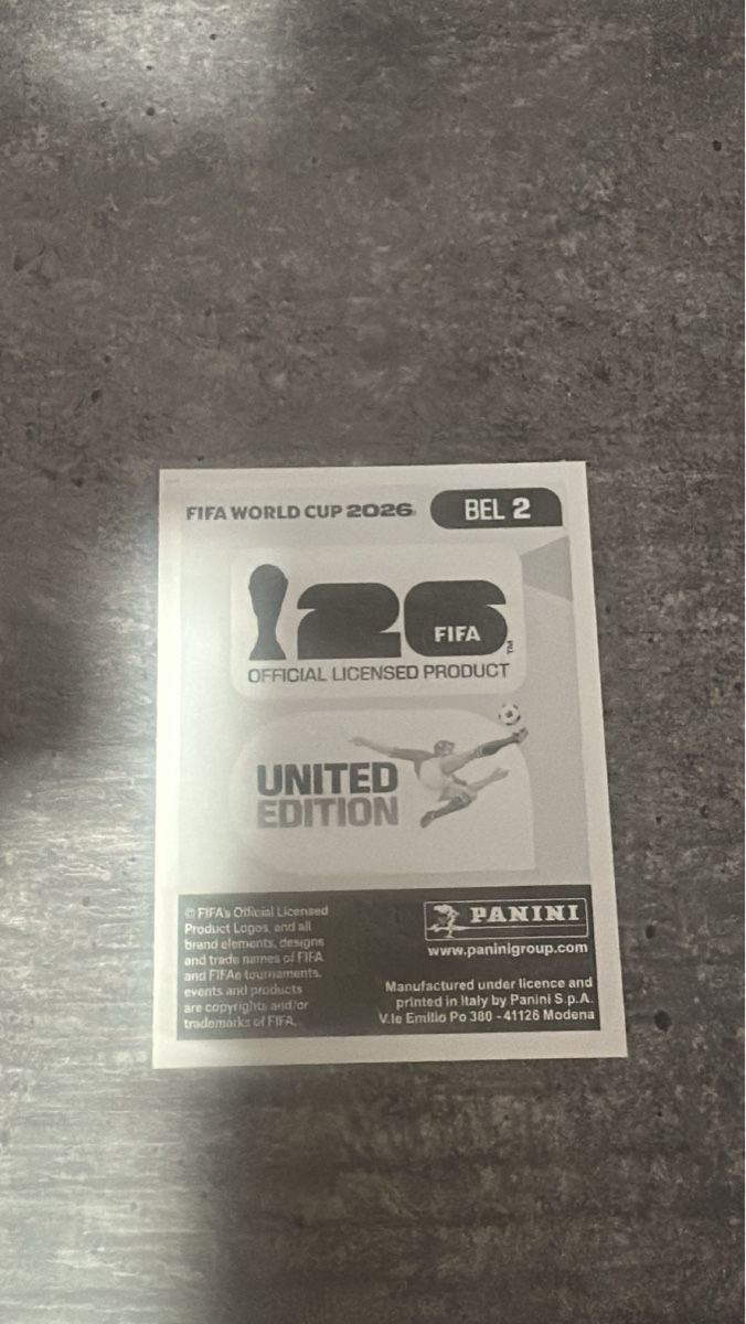 Panini Sammelbilder & Trading cards: BEL 2 , FIFA WORLD CUP 2026 PANINI  – Neu (gemäss Beschreibung) aus Frauenfeld von 1PegPeg1 1