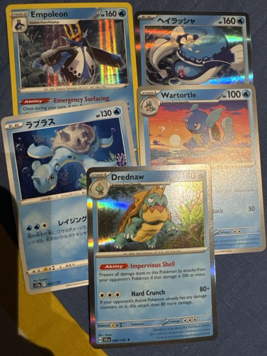 Pokémon Sammelbilder & Trading cards: Pokemon 5x WASSER – Neu (gemäss Beschreibung) aus Sirnach von lot_p8p5