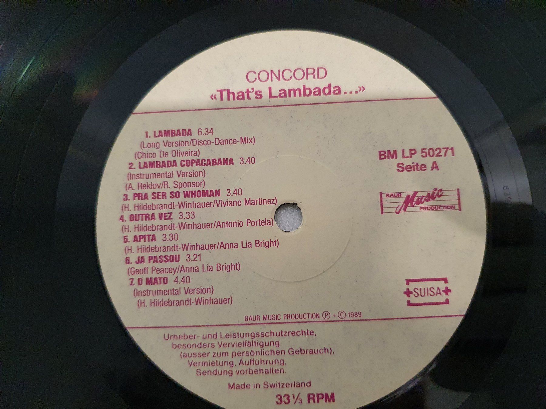 Schallplatten: Concord – That's Lambada – Gebraucht aus Uster von Vinyl-Leidenschaft 3