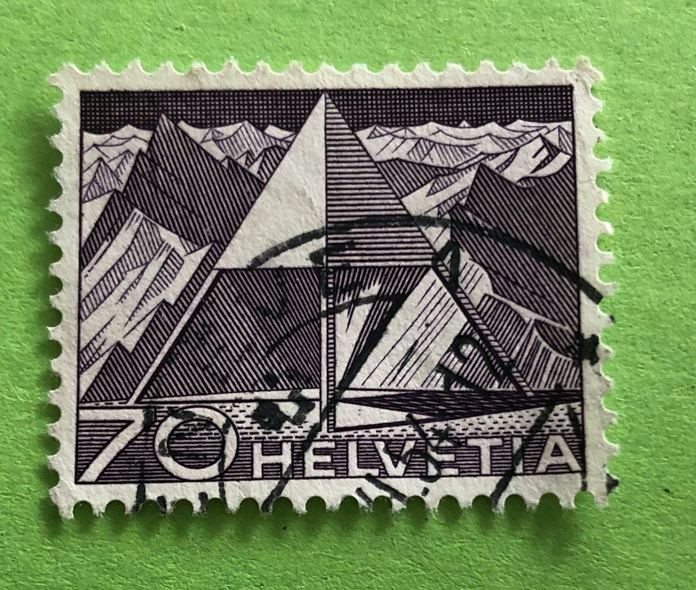 Tutti i francobolli: Nr.308 mit Stempel Triangulationspunkt Technik und Landschaf – Usato da Aarau venduto da Billa007