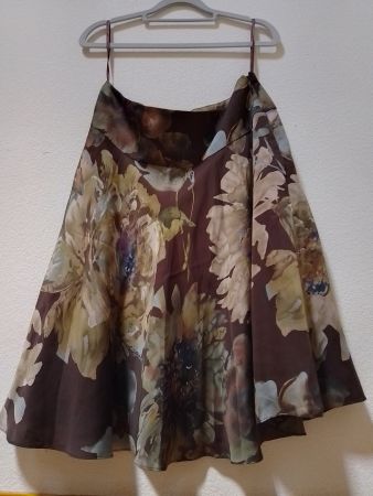 Ralph Lauren Seiden Rock, Grösse M