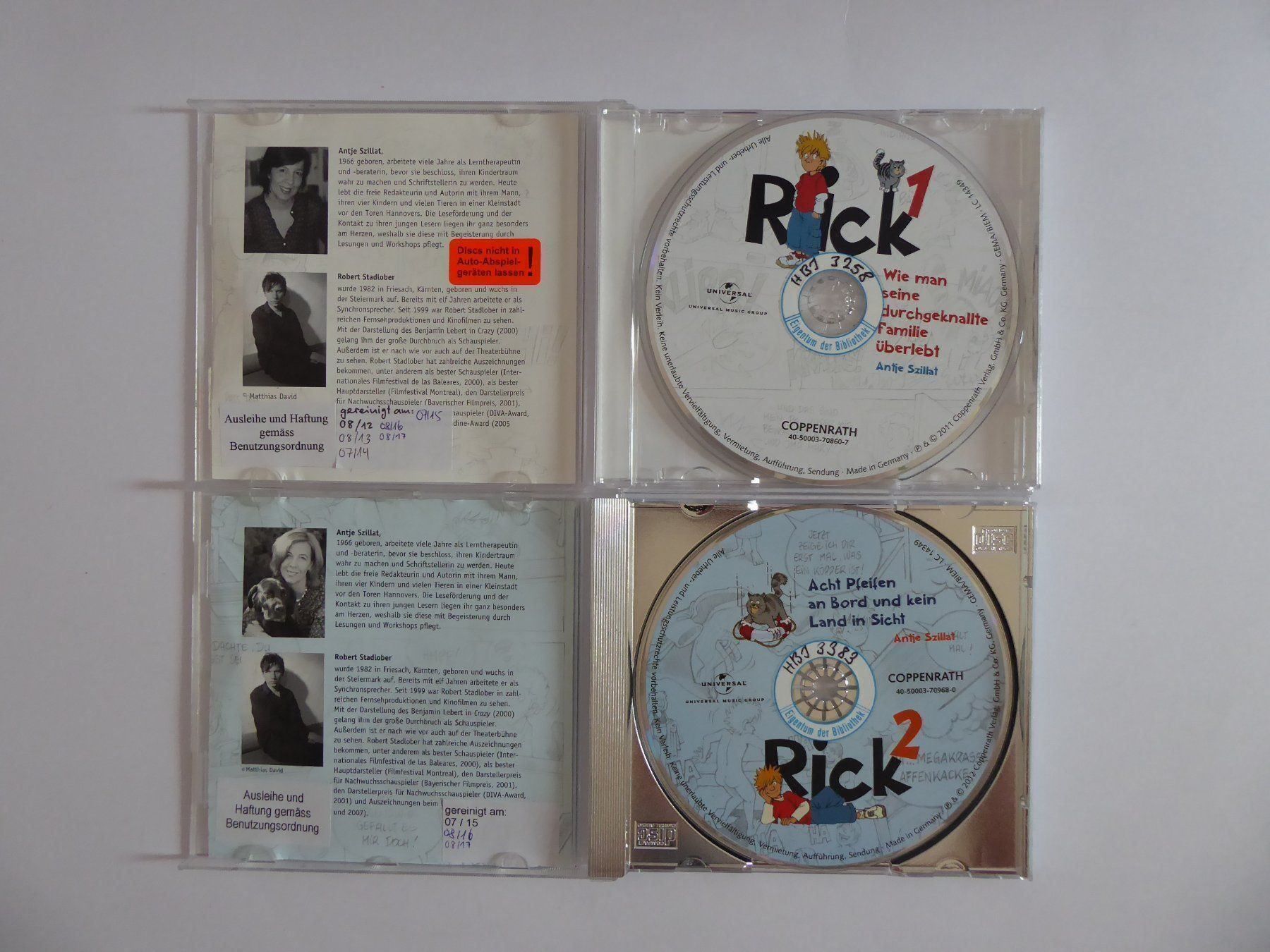 Livres audio: Coole CD Rick 1 und 2, Coppenrath, 2011, 2012 – D'occasion à Turbenthal par Panau 1