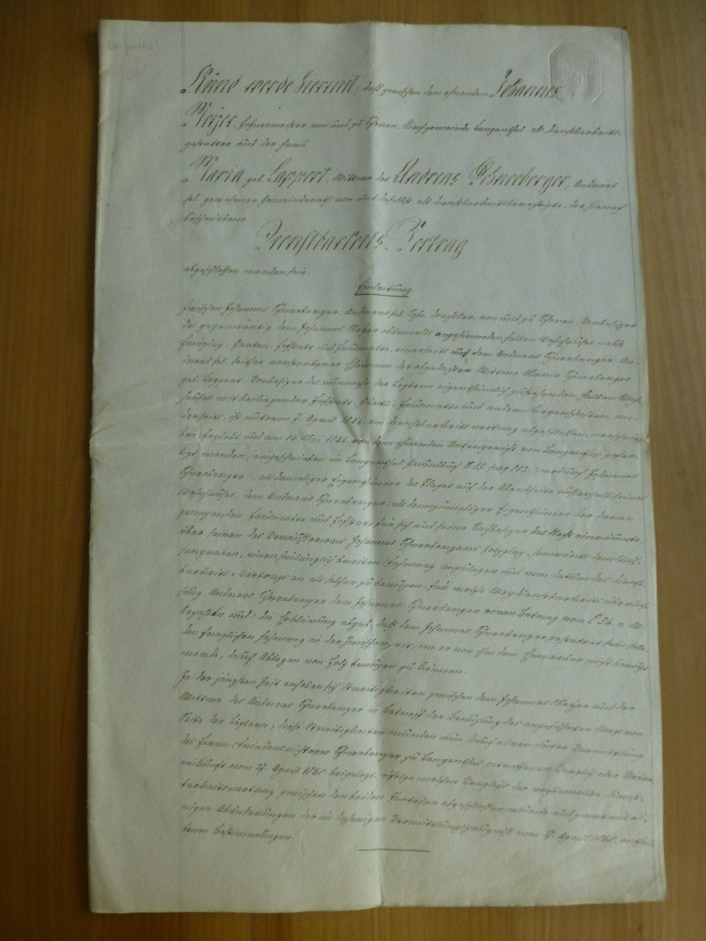 Documenti: Langenthal/ Schoren, 2. März 1869 – Usato da Bettlach venduto da 1saurer