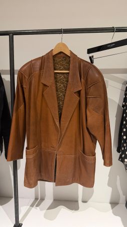 Sublime veste 3/4 en cuir d’agneau années 80
