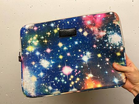 Laptop Hülle 16 Zoll Galaxie Design weich gefüttert