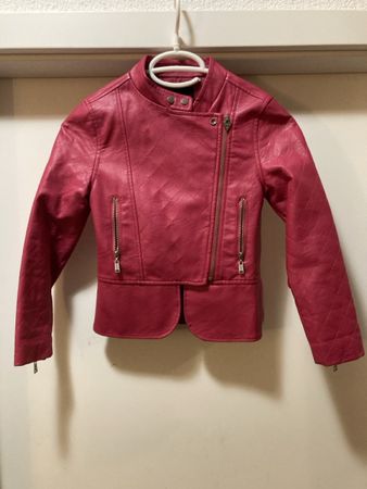 Guess, Kinderjacke in Lederimitat,Gr. 124,-rot
