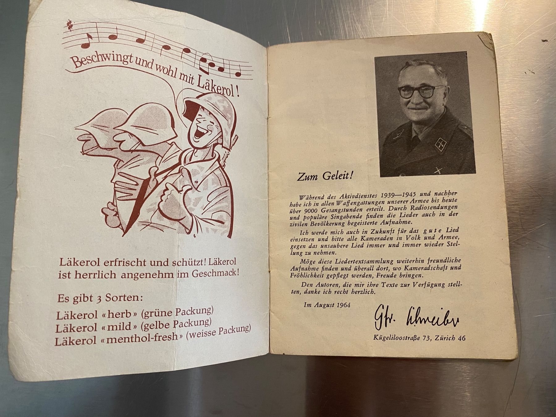 Libri: Schweizer Armee. Wir singen mit Gfr. Schreiber Liedertexte – Usato da Winterthur venduto da nor_qtg7 1