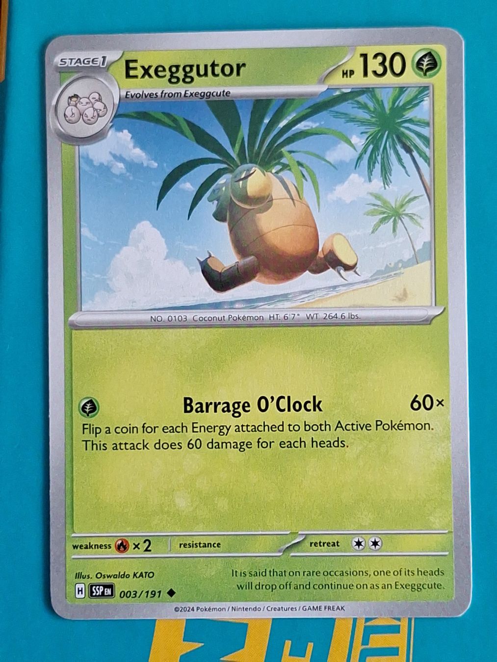 Pokémon Carte collezionabili: Exeggutor - Pokemon Surging Sparks – Usato da Altstätten SG venduto da GGsGameshop