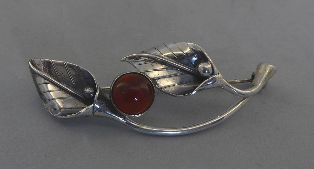 Brosche 800 Silber Bernstein um 1905 (Gebraucht) in Muri AG für CHF 24 ...