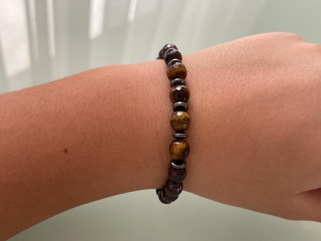 Armbänder & -reifen: Tigerauge Armband zwischen mit hematit – Neu (gemäss Beschreibung) aus Wittenbach von Heissenberg81 1