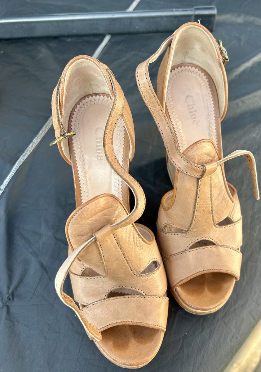 Chloé Scarpe da donna: Original CHLOÉ Keilabsatz-Sandalen, Gr. 40 – Usato da Oberhasli venduto da newyorksydney 1
