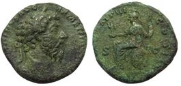 MARCUS AURELIUS bronze As (161-180 AD)