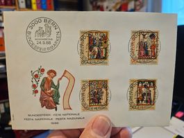 PP 1988 FDC ohne TAB mit ET VOLL RAR!! UNTER Postpreis !