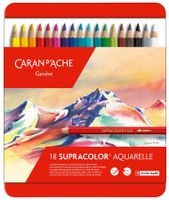 3888.318 Supracolor Caran d'Ache * 18 Farbstifte Metall-Etui