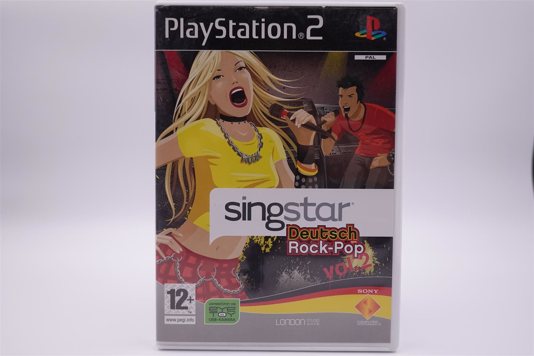 Sony Spiele: Singstar Deutsch Rock-Pop Vol.2 (PS2) – Gebraucht aus Herisau von ZelliZone