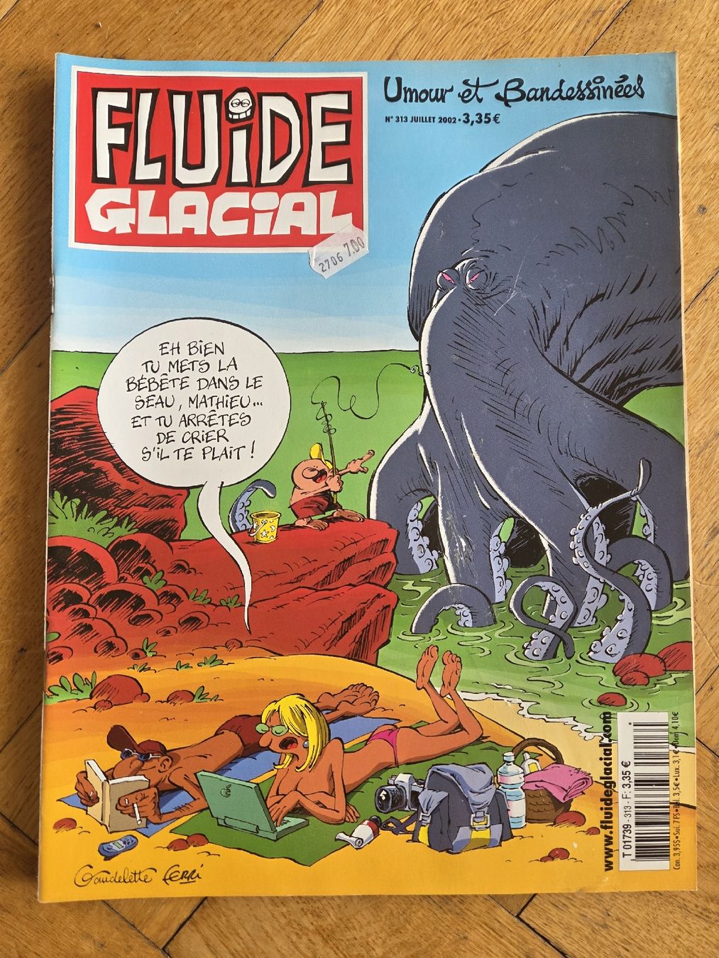 Fumetti: Fluide Glacial No. 313 - Juillet 2002  – Usato da Territet venduto da Cenh