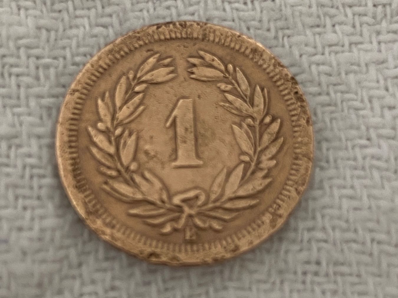 Alle Münzen: 1 centime/Rappen 1876 – Gebraucht aus Nyon von Ilmi09 1