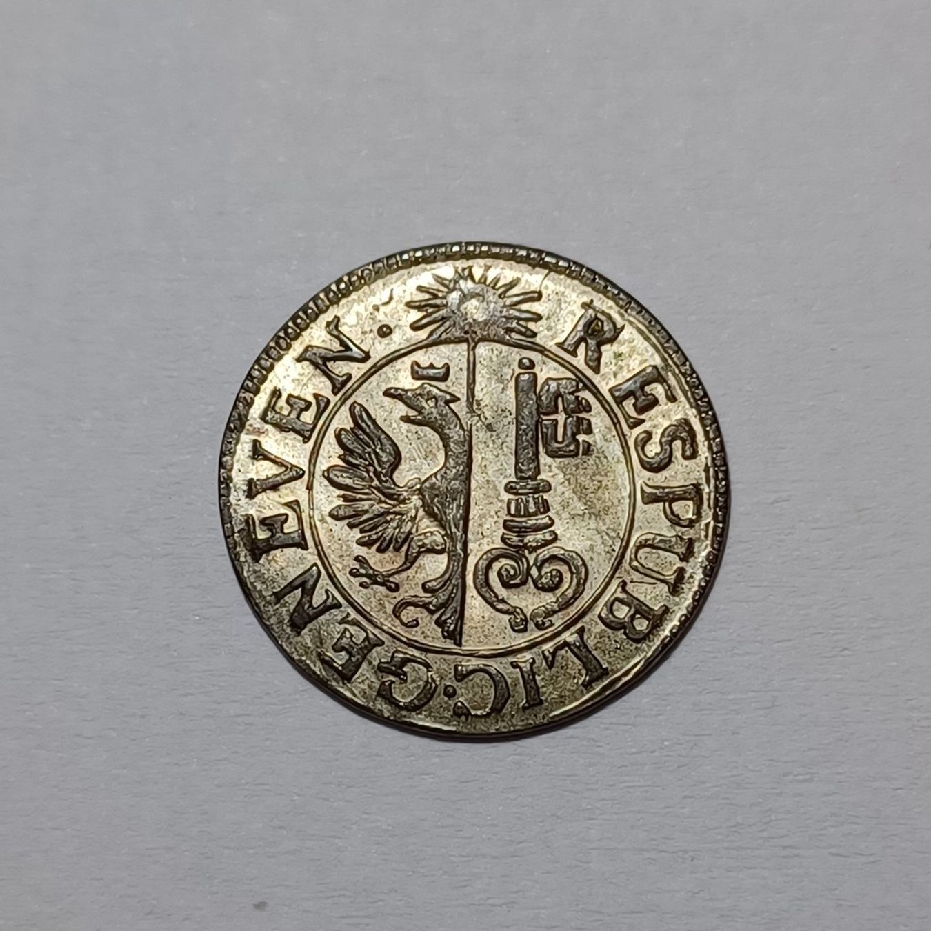 Tutti le monete: 6 Deniers / 2 Quarts 1776 Genf stgl – Usato da Pfäffikon ZH venduto da Schweizer_Muenzen 1
