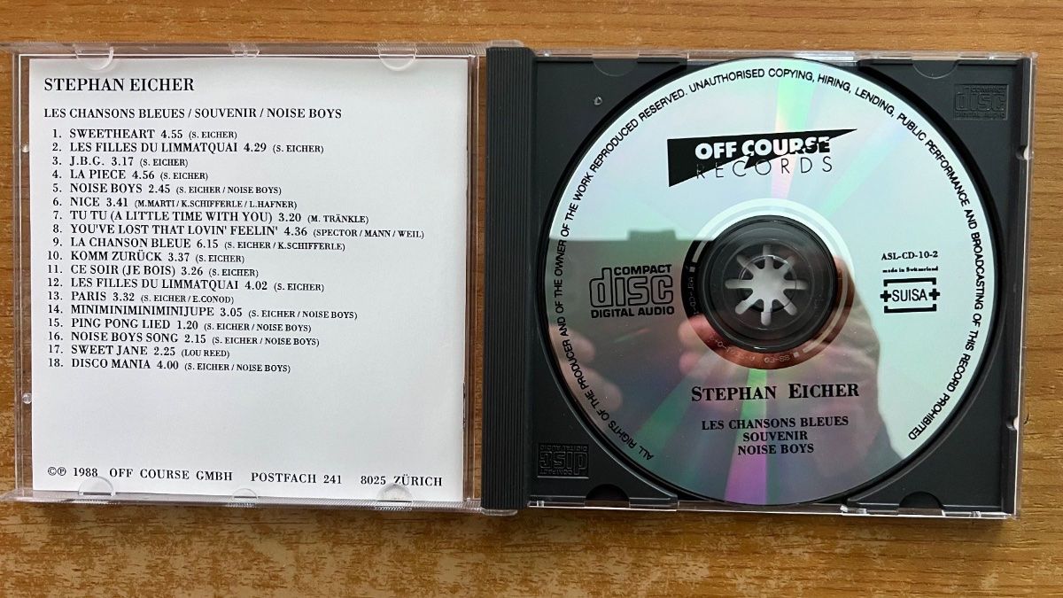 CD: Stephan Eicher - Les Chansons Bleues / CD - 1. Swiss-Press. – Usato da Gais venduto da soundcave57 2